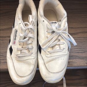 Reebok Classic White and Black Sneakers